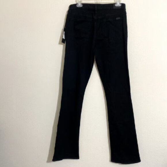 JEN7 by 7 For All Mankind Women's Slim Bootcut Black Jean Pants Size 12 - Picture 5 of 9